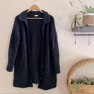 oversized chunky knit cardigan